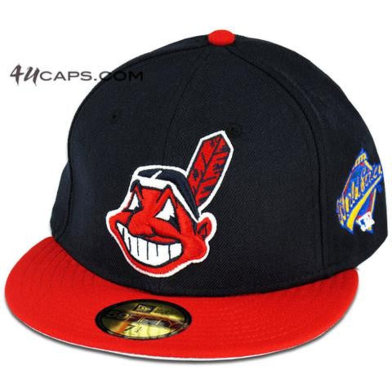 CLEVELAND INDIANS 1997 WORLD SERIES NEW ERA 59FIFTY FITTED (GREY BRIM) 7