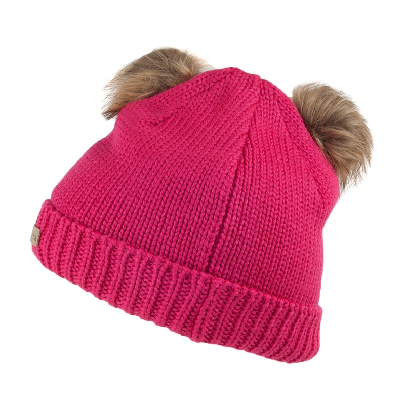 Columbia Hats Kids Snow Problem Double Bobble Hat – Pink Kids – 1-Size