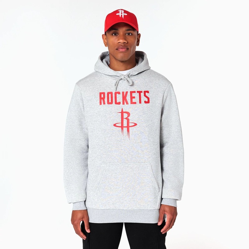 Houston Rockets NBA Grey Pullover Hoodie XS