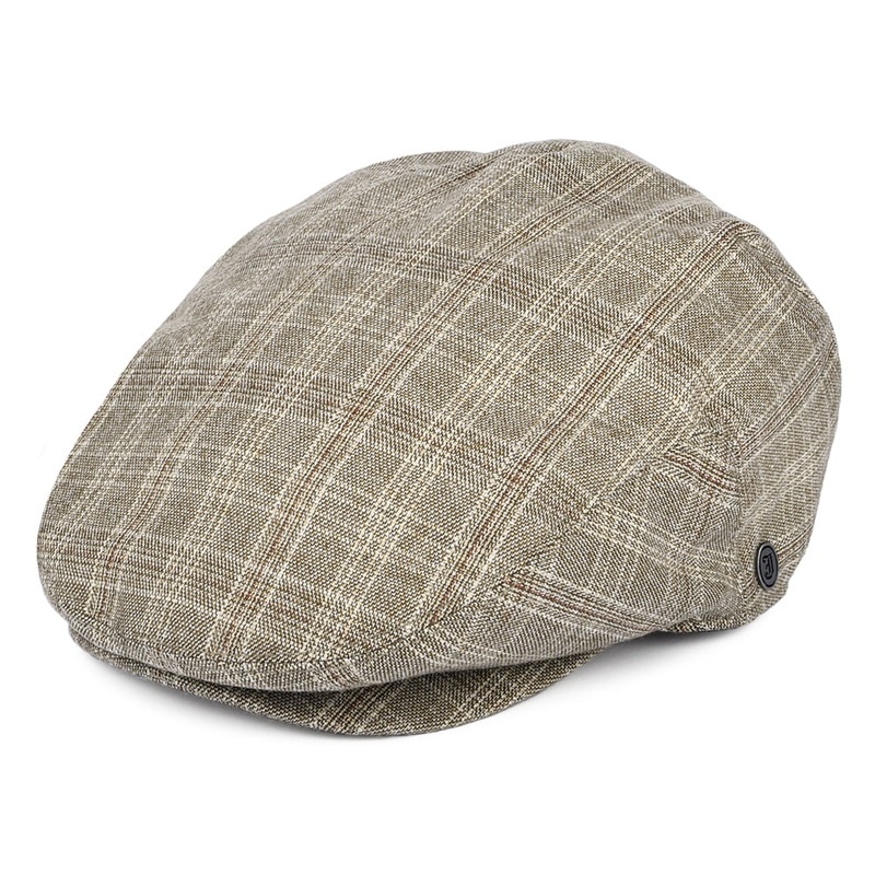 Jaxon & James Grantville Plaid Flat Cap – Tan S