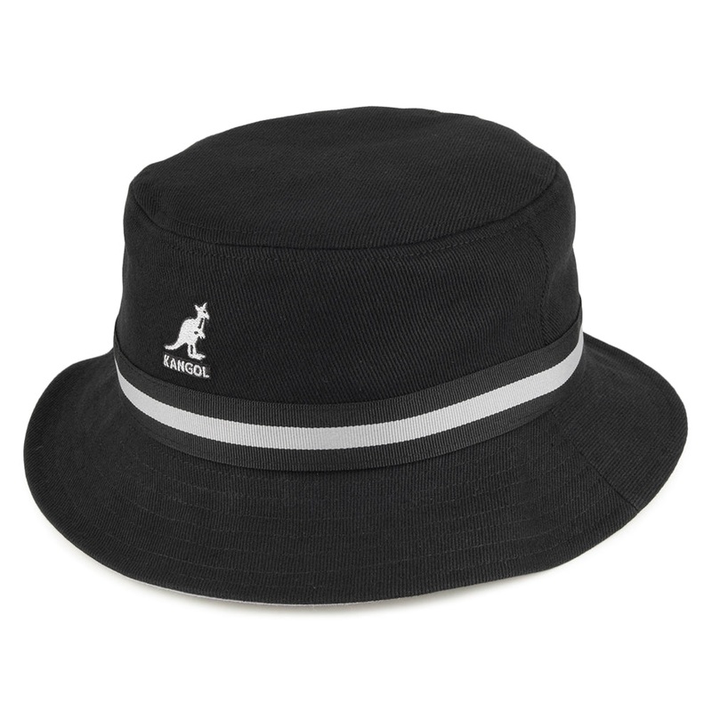Kangol Stripe Lahinch Bucket Hat – Black S