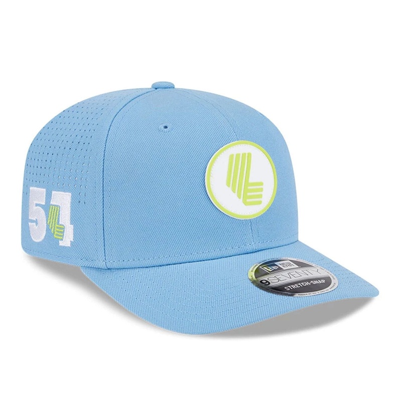 LIV Golf 2025 Pastel Blue 9SEVENTY Stretch Snap Adjustable Cap OSFM