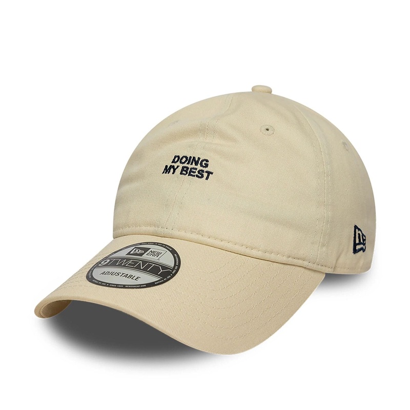 New Era Doing My Best Slogan Light Beige 9TWENTY Adjustable Cap OSFM