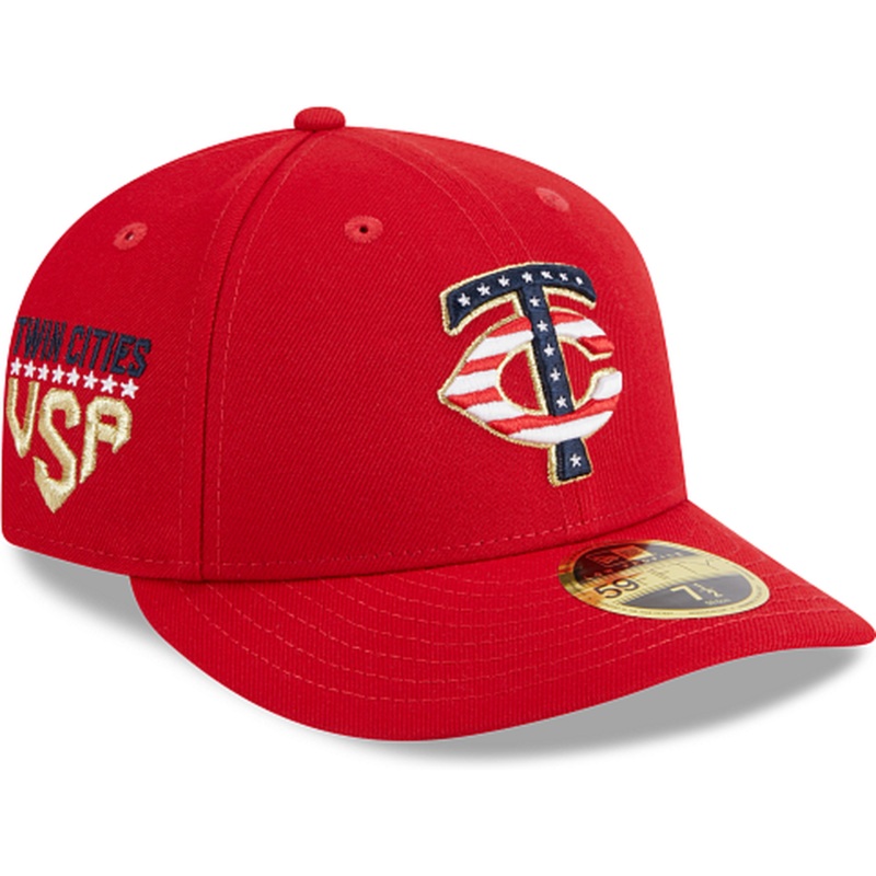 New Era Minnesota Twins Independence Day 2023 Low Profile 59FIFTY Fitted Hat