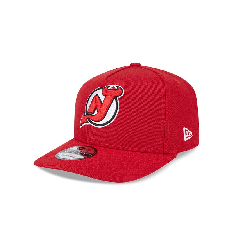 New Jersey Devils New Era 9Fifty A-FRAME Snapback Hat – Red