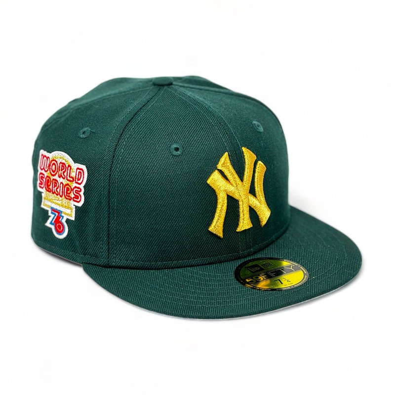 NEW YORK YANKEES (DK GREEN) (1976 WORLDSERIES) NEW ERA 59FIFTY EXCLUSIVE FITTED 67/8