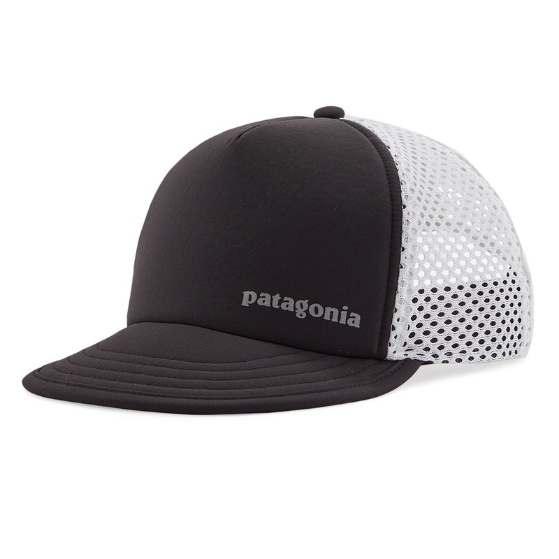 Patagonia Hats Duckbill Shorty Recycled Trucker Cap – Black Adjustable