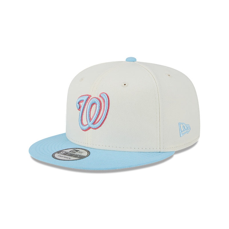 Washington Nationals New Era SEASONS CHANGE 9Fifty Snapback Hat – Chrome/Sky