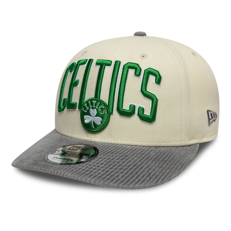 Boston Celtics NBA Cord Visor Cream 9FIFTY Snapback Adjustable Cap S-M