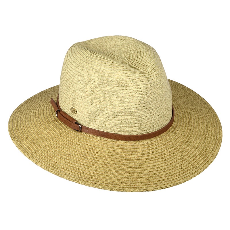 Cappelli Hats Sapo Paper Braid Safari Fedora Hat – Natural-Brown 1-Size