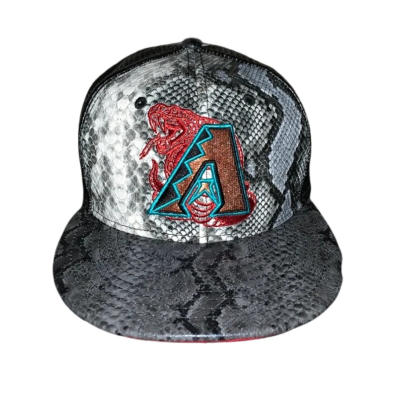 New Era Arizona Diamondbacks Snakeskin Red Undervisor 59FIFTY Fitted Hat
