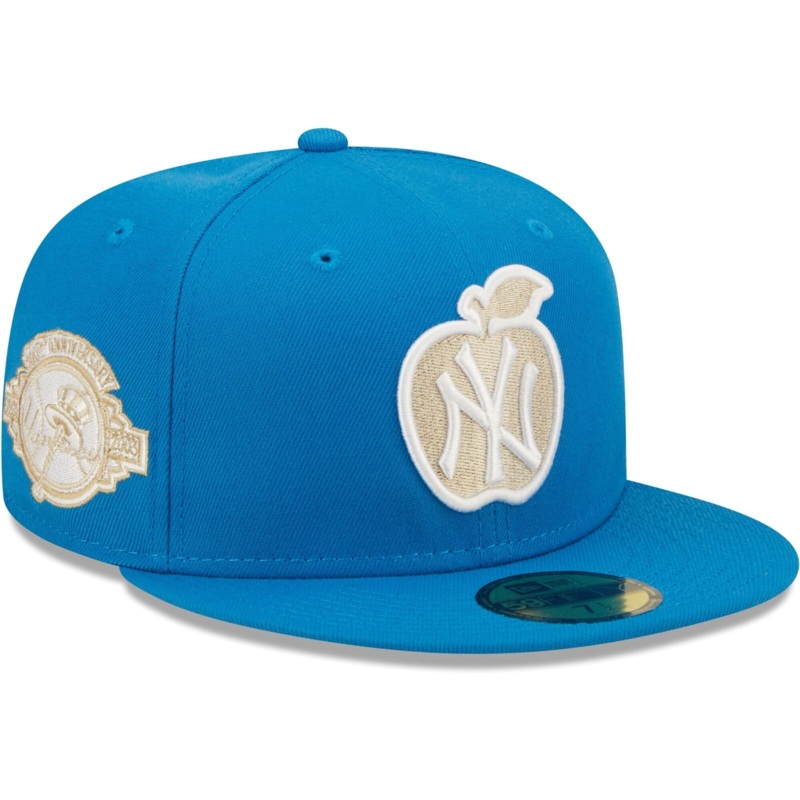 New Era Blue Stone New York Yankees 100th Anniversary Undervisor 59FIFTY Fitted Hat