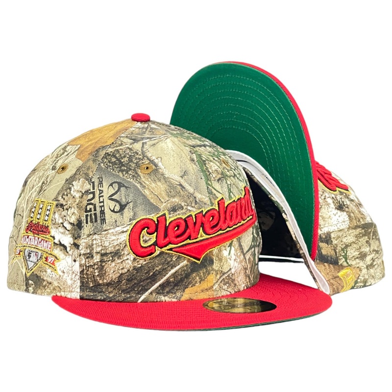 New Era Cleveland Indians 1997 All-Star Game “Metallic Realtree 2.0” Red 59FIFTY Fitted Hat