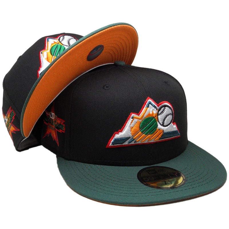 New Era Colorado Rockies Black/Hunter Green 1921 All-Star Game 59FIFTY Fitted Hat