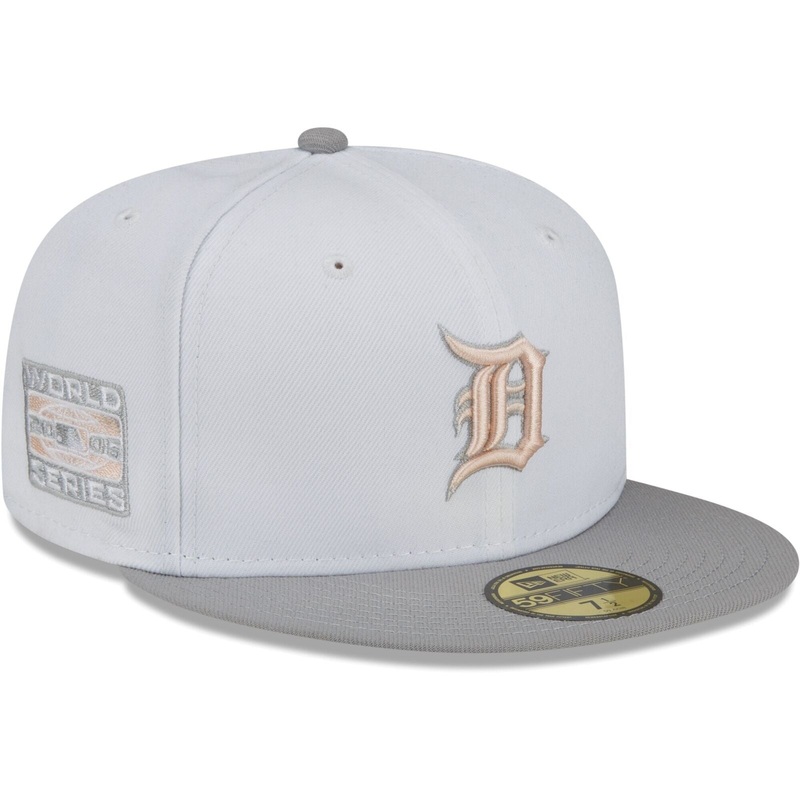 New Era White/Gray Detroit Tigers 2006 World Series 59FIFTY Fitted Hat