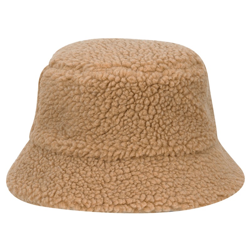 Scala Hats Kirsten Faux Sherpa Bucket Hat – Camel 1-Size