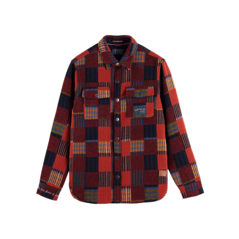 SCOTCH & SODA “PATCHWORK” SHIRT S