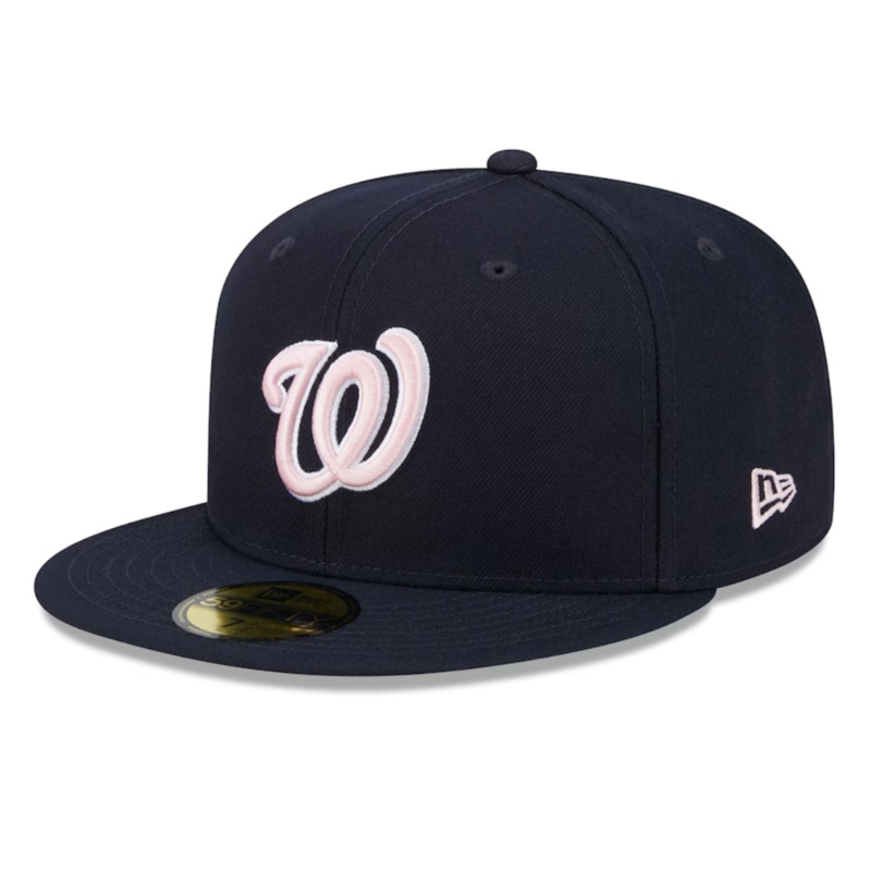 Washington Nationals New Era 2024 Mother’s Day On-Field 59FIFTY Fitted Hat – Navy/PInk 6 7/8