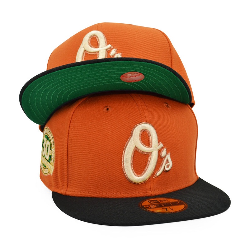 Baltimore Orioles 30th Anniversary Exclusive New Era 59Fifty Fitted Hat – Flight Orange/Black 6 7/8