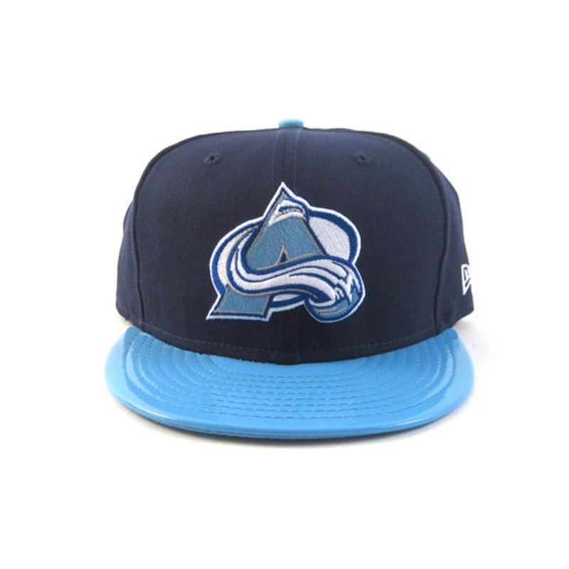 Colorado Avalanche New Era 5950 Fitted Hats (AIR JORDAN VII FRENCH BLUE) 7 1/8