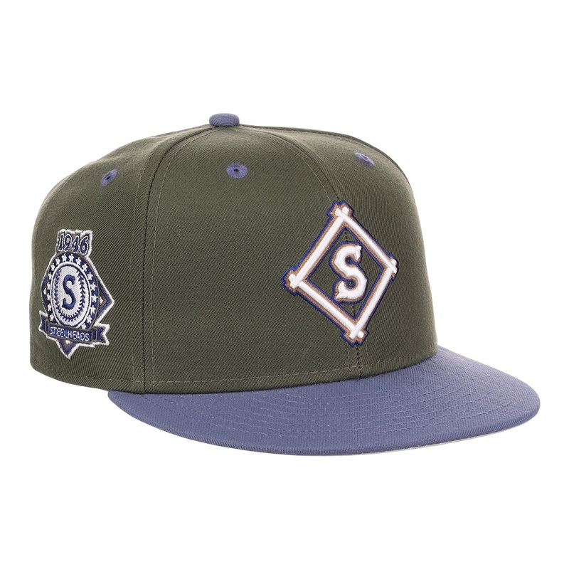 Ebbets Seattle Steelheads NLB Mossy Slate Fitted Hat