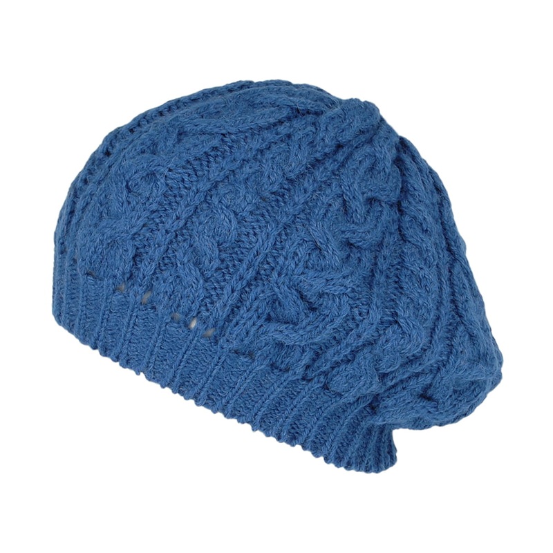 Highland 2000 Alpaca Beret – Blue 1-Size