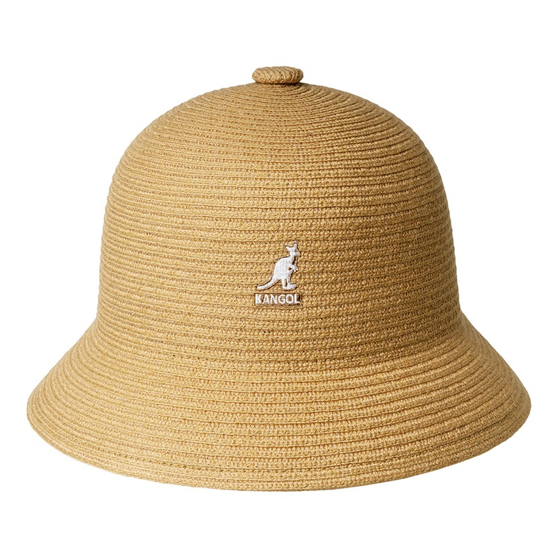 Kangol Braid Casual Bucket Hat – Tan S
