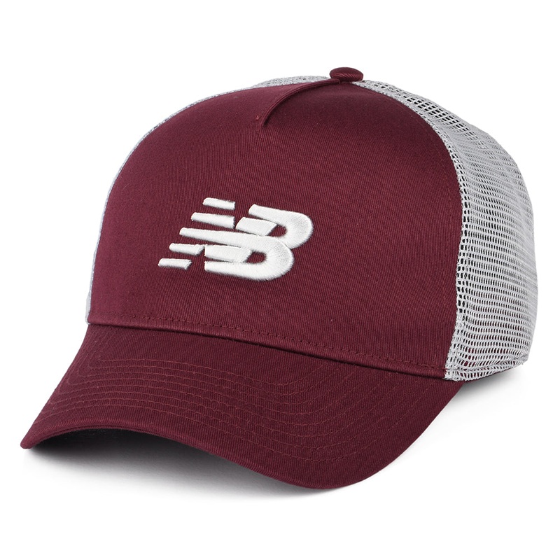 New Balance Hats Sport Essentials Trucker Cap – Burgundy Adjustable