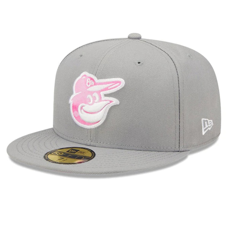 New Era Baltimore Orioles Gray 2022 Mother’s Day On-Field 59FIFTY Fitted Hat