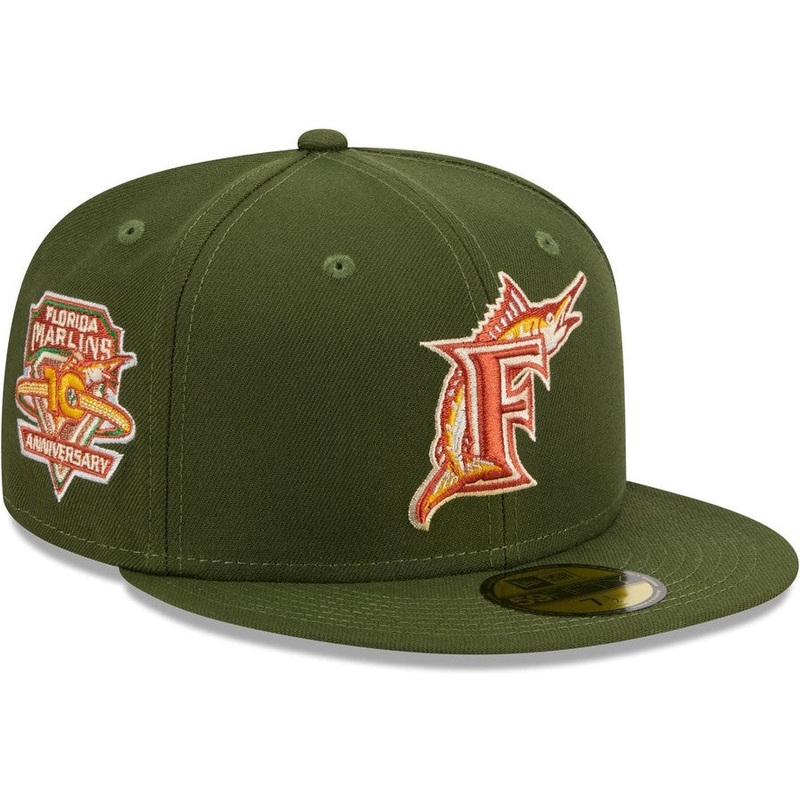 New Era Florida Marlins Autumn Flannel 2023 59FIFTY Fitted Hat