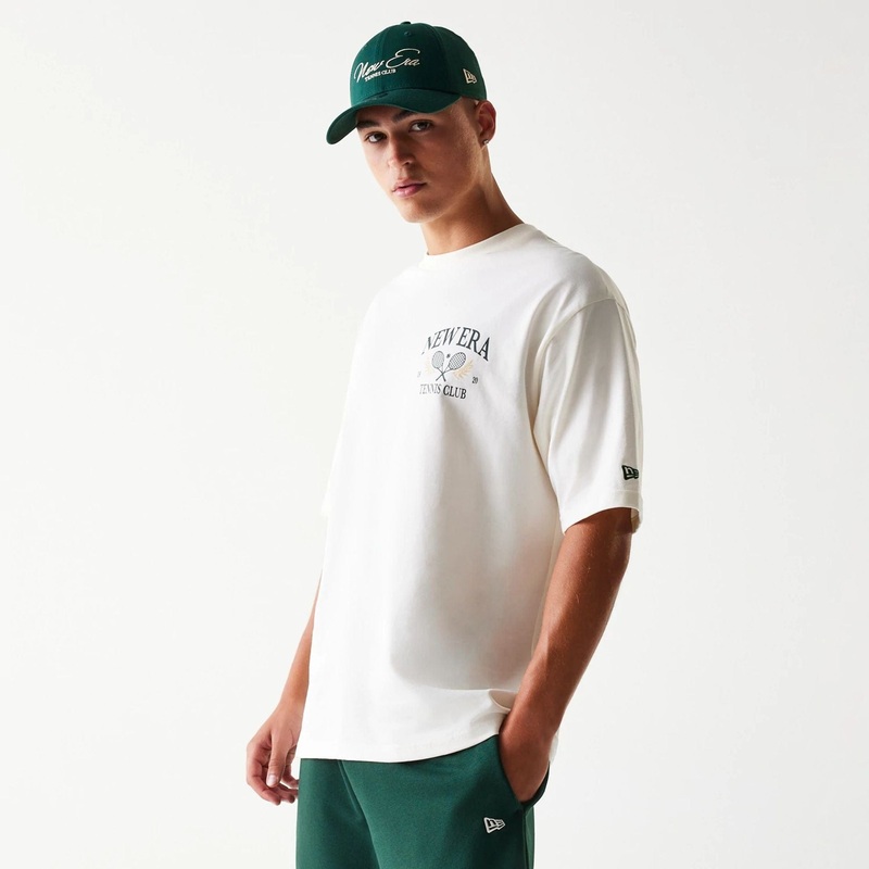 New Era Open White Oversized T-Shirt XS
