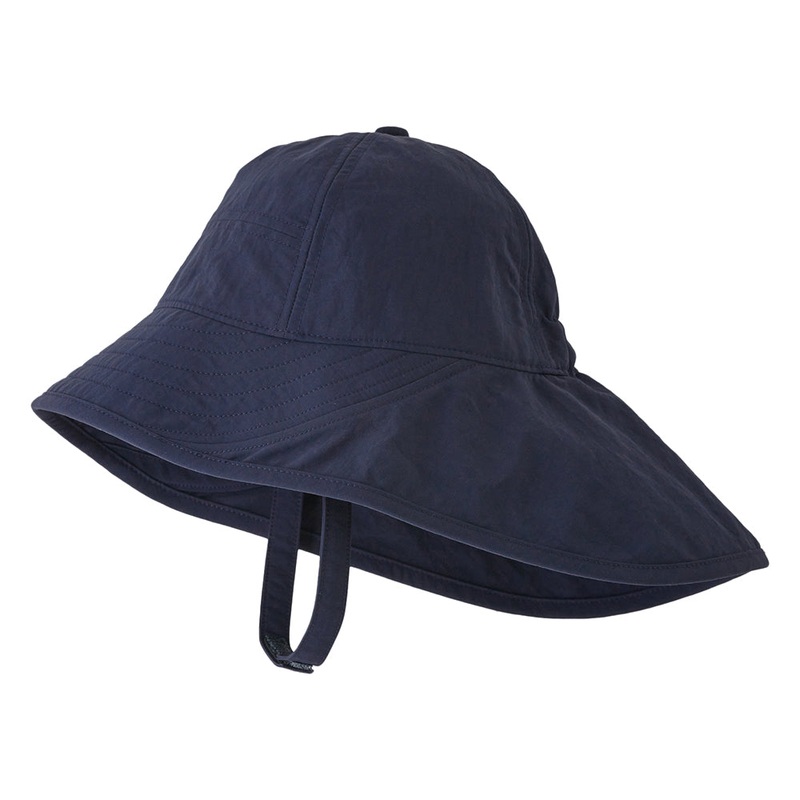Patagonia Hats Baby Block-the-Sun Sun Hat – Navy Blue 6-12 Months