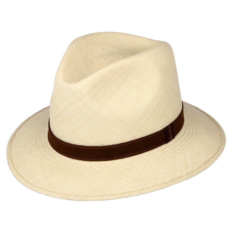 Borsalino Quito Panama Safari Fedora Hat – Natural 56