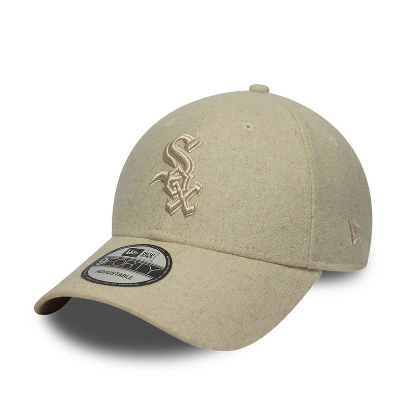 Chicago White Sox Melton Light Beige 9FORTY Adjustable Cap OSFM