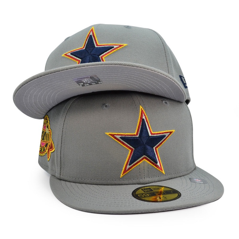 Dallas Cowboys New Era Exclusive SUPER BOWL XXVlll 59Fifty Fitted Hat – Gray 6 7/8