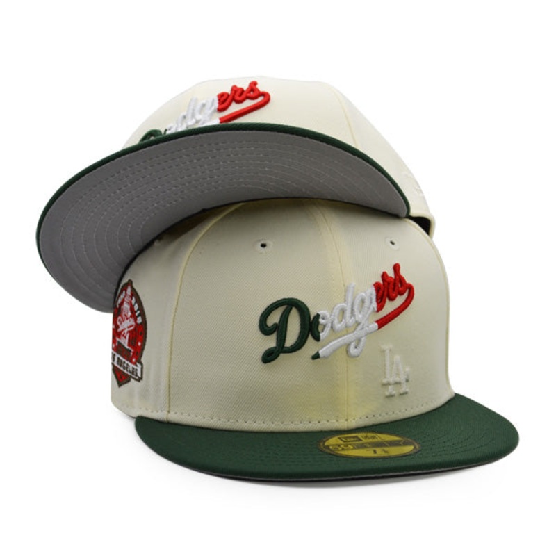 Los Angeles Dodgers 60th Anniversary Exclusive New Era 59Fifty Fitted Hat – Chrome/Mountain Green 7
