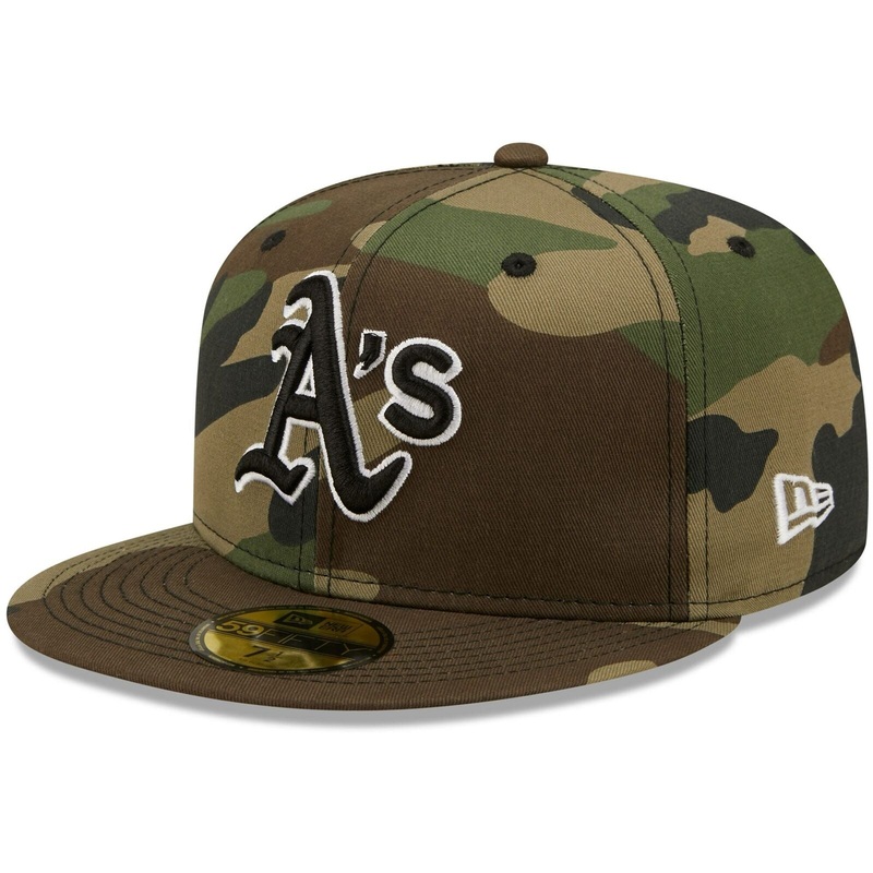 New Era Oakland Athletics Camo 40th Anniversary Flame Undervisor 59FIFTY Fitted Hat