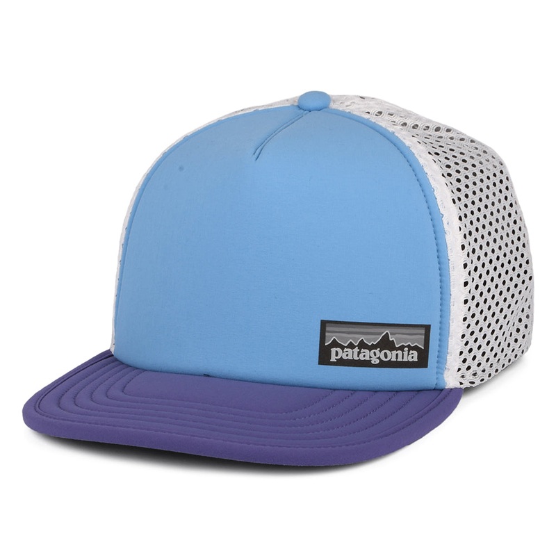 Patagonia Hats Duckbill Recycled Trucker Cap – Blue-Purple-White Adjustable