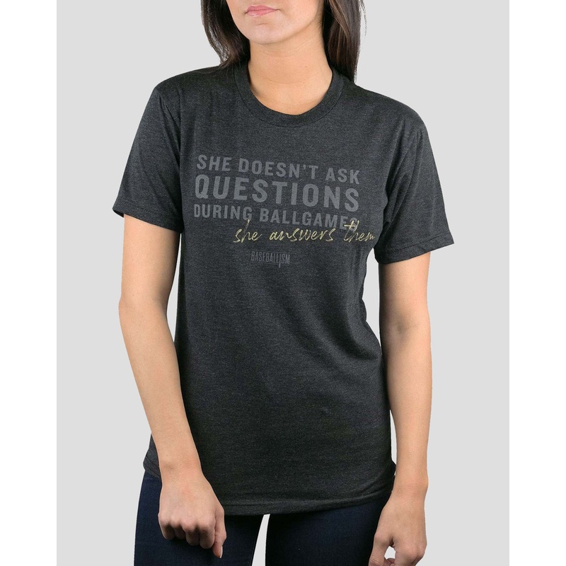 She Answers Them – Warm-up Tee Small