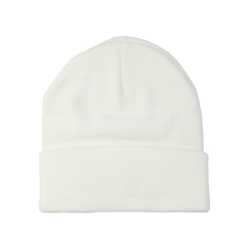 Solid Cuff Knit – White Adjustable