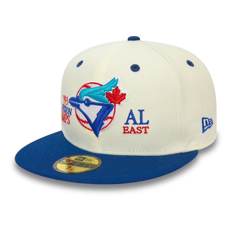 Toronto Blue Jays 59FIFTY MLB 93 Division White Cap 6-7/8