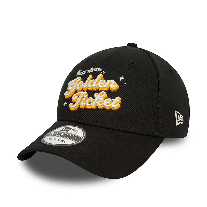 Willy Wonka 9FORTY Golden Ticket Black Cap One Size