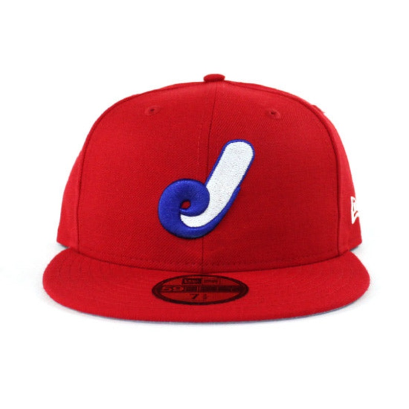 1987 Jacksonville Expos New Era 59Fifty Fitted Hats (Red Gray Under Brim) 7