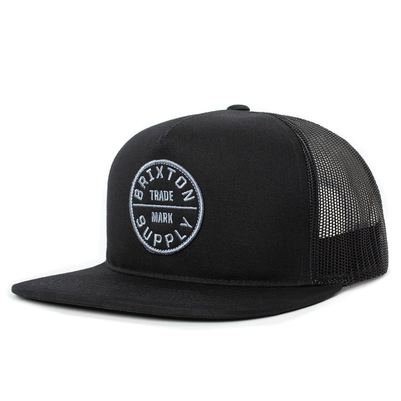 Brixton Hats Oath III Trucker Cap – Black Adjustable