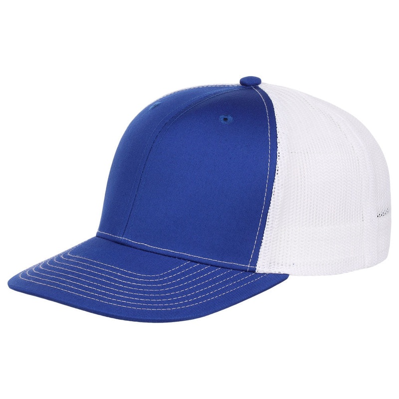 Crowns By Lids Slam Dunk Trucker Cap – Royal Blue/White Adjustable