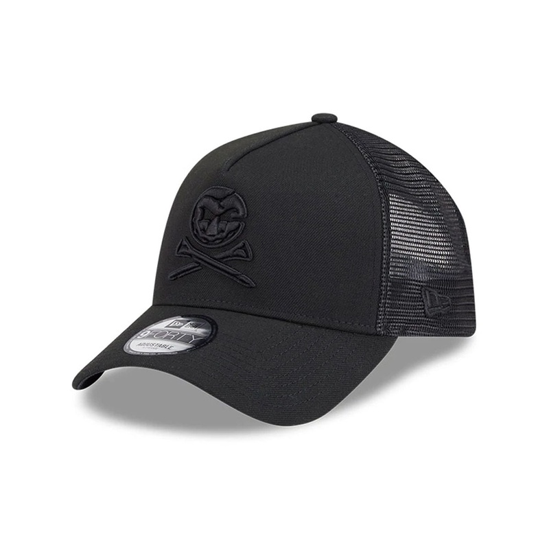 Crushers LIV Golf 2025 Black 9FORTY A-Frame Adjustable Cap OSFM