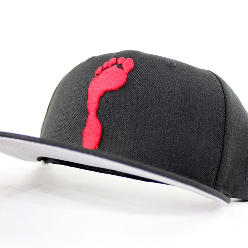 HalfTime Peddlers New Era 59Fifty Fitted Hat (Black Red Gray Under Brim) 7