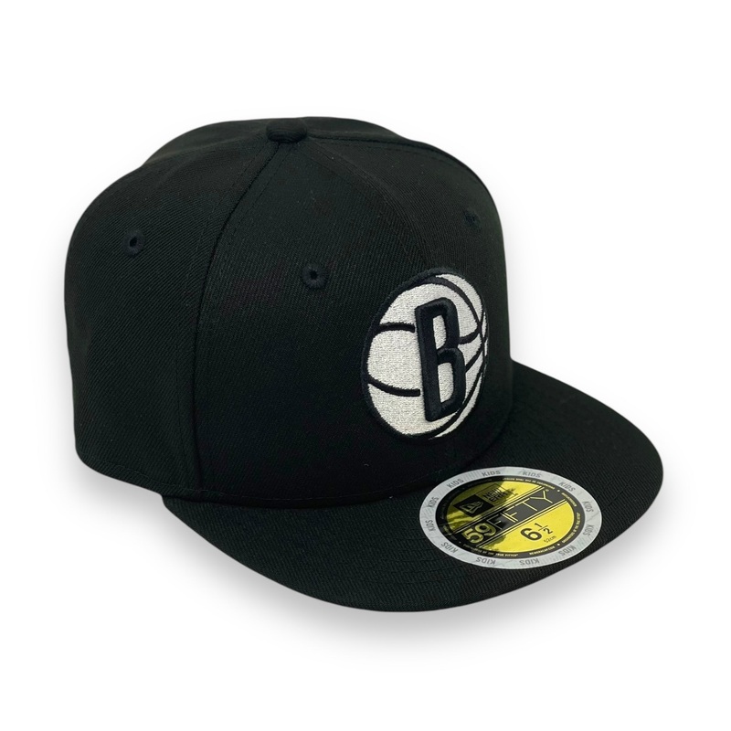 “KIDS” BROOKLYN NETS NEW ERA 59FIFTY FITTED 63/8