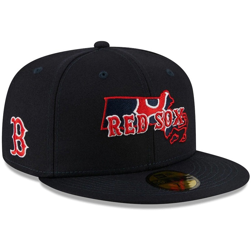 New Era Boston Red Sox Navy Local II 59FIFTY Fitted Hat