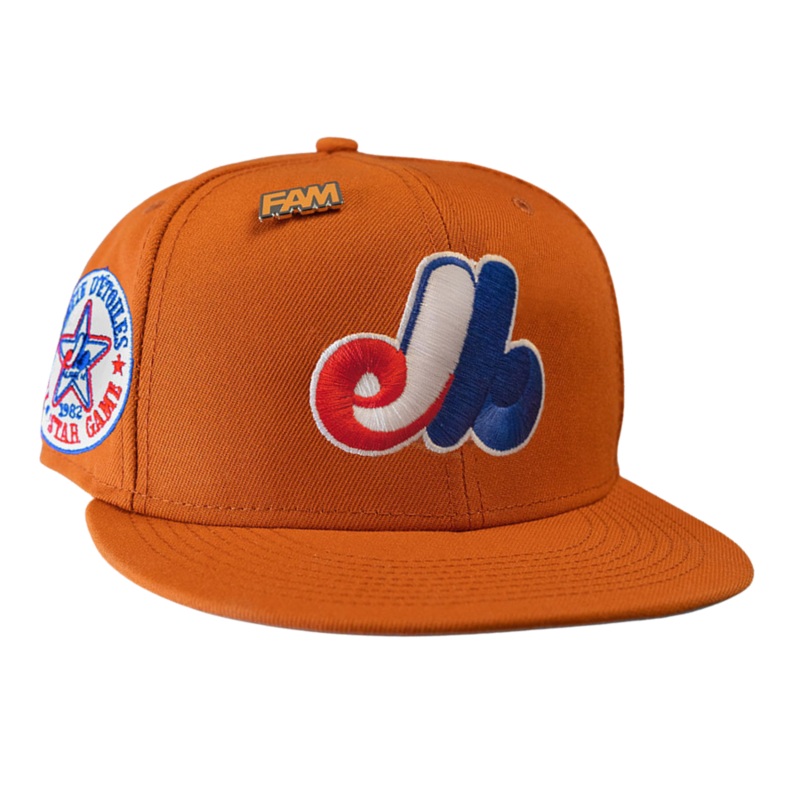 New Era Montreal Expos Orange 1982 All-Star Game 59FIFTY Fitted Hat